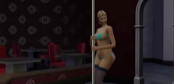  The sims 4 - Sex mods  Strip Club gameplay part 3